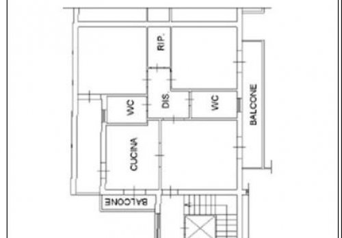 Planimetria Appartamento al piano primo con due depositi